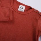 Müsli Woolly Baby meriino-siidi body, Russet
