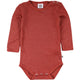 Müsli Woolly Baby meriino-siidi body, Russet