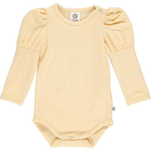 Müsli Cozy Me puff l/s body, calm yellow
