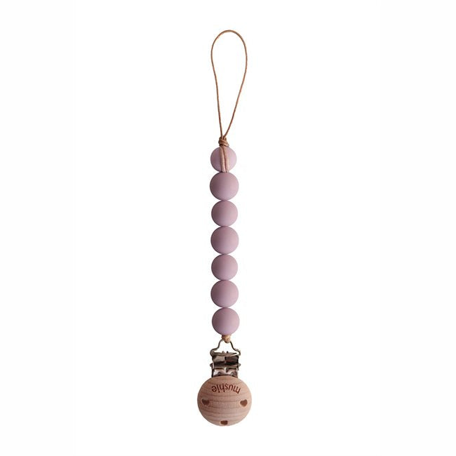 Mushie lutikett Halo- Mauve