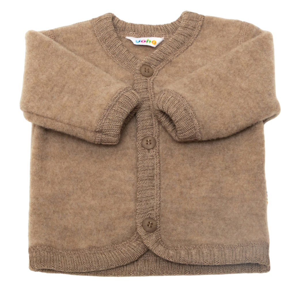 Joha Special Edition, meriinofliisist cardigan, beige