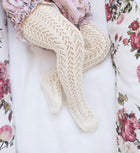Condor perle openwork tights, Beige