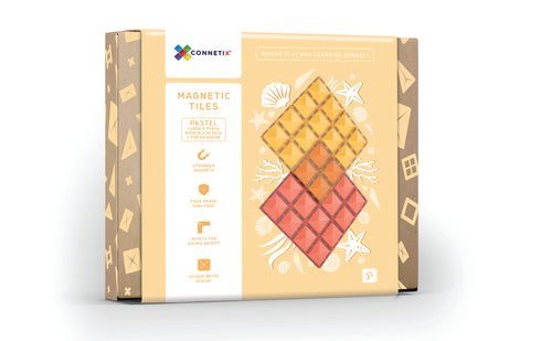 Connetix 2 Piece Base Plate Lemon & Peach Pack, alusplaadid