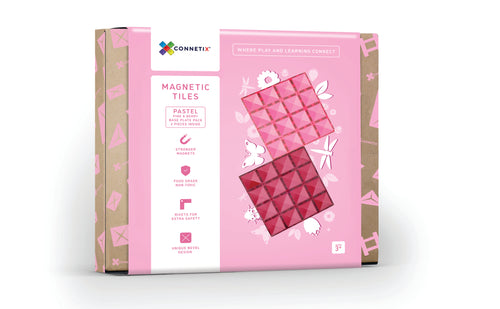 Connetix 2 Piece Base Plate Pink & Berry Pack, alusplaadid