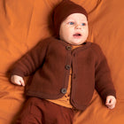 Müsli Woolly fleece jacket baby, fudge