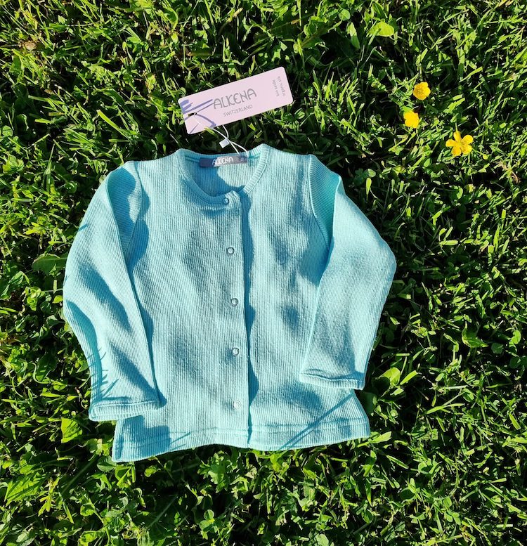 Bourette´i siidist kardigan, Mint