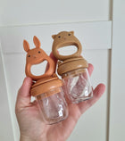 Konges Sløjd silikoonist puuviljalutt Bunny, Almond/Terracotta