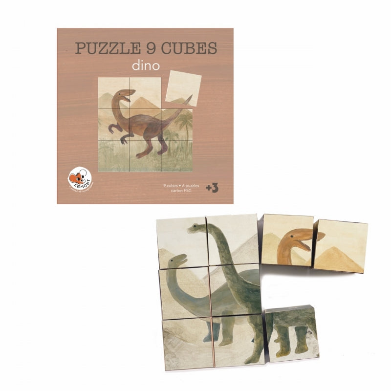 Egmont Toys 9 kuubiku Pusle Dino