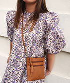 Treats nahast väike crossbody-kott Rosa Common, cognac