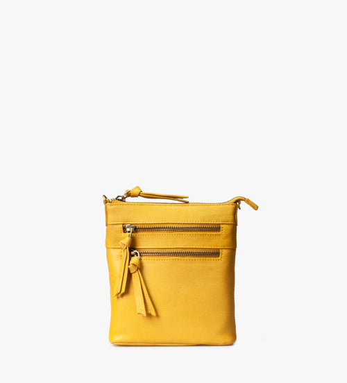 Treats nahast väike crossbody-kott Rosa Common Yellow