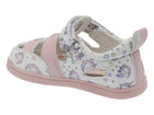 Beppi kinnised sandaalid, white/pink