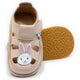Dodo nahast barefoot-sandaalid, jänku/cream