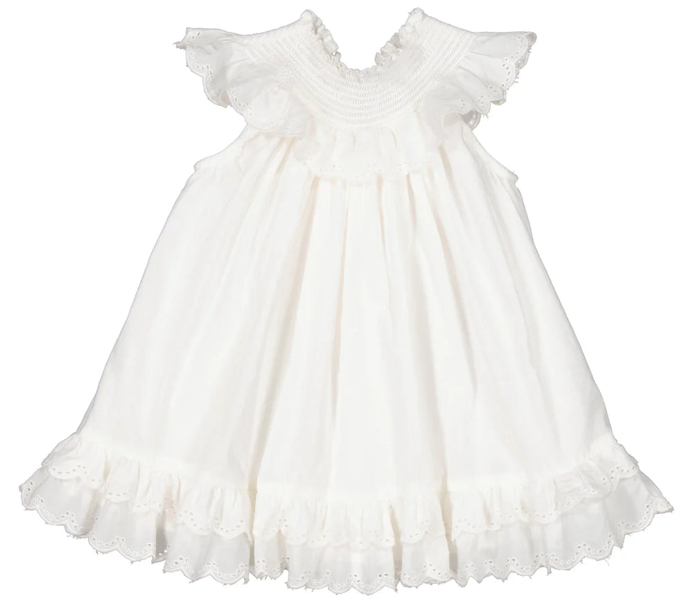 MarMar Druse Frill kleit, Valge