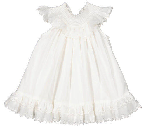 MarMar Druse Frill kleit, Valge