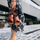 GROUNDIES® Verona Vegan Dark Brown, naiste barefoot sandaalid