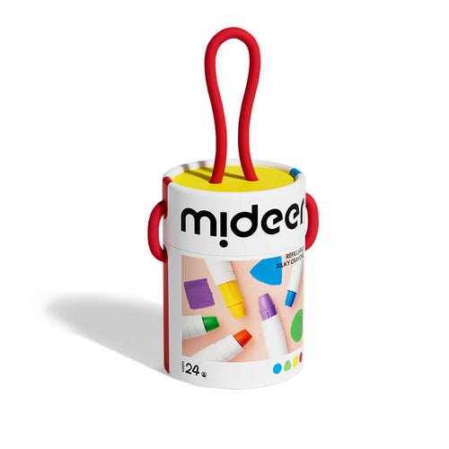 Mideer täidetavad siidikriidid, 24 värvi