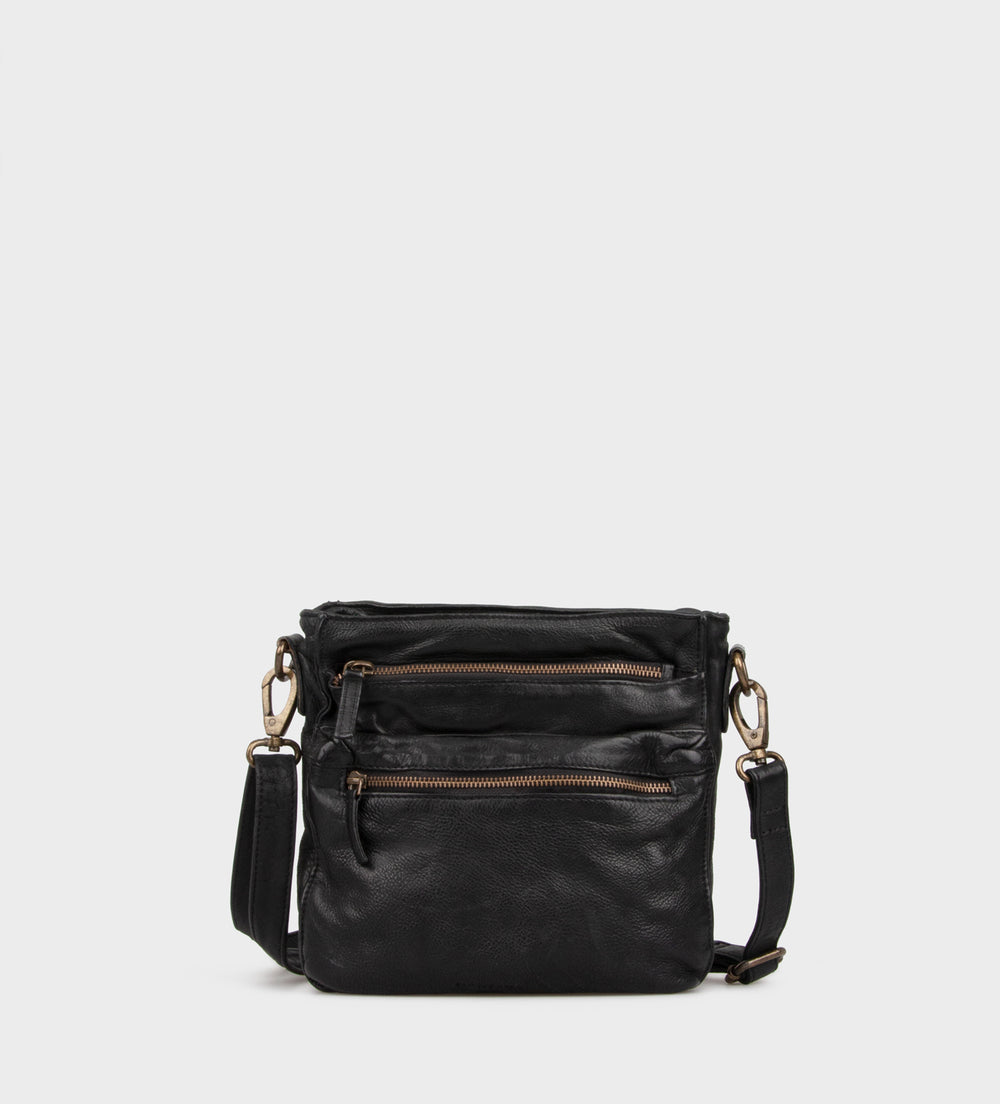 Montana nahast Crossbody Alpha Urban Black