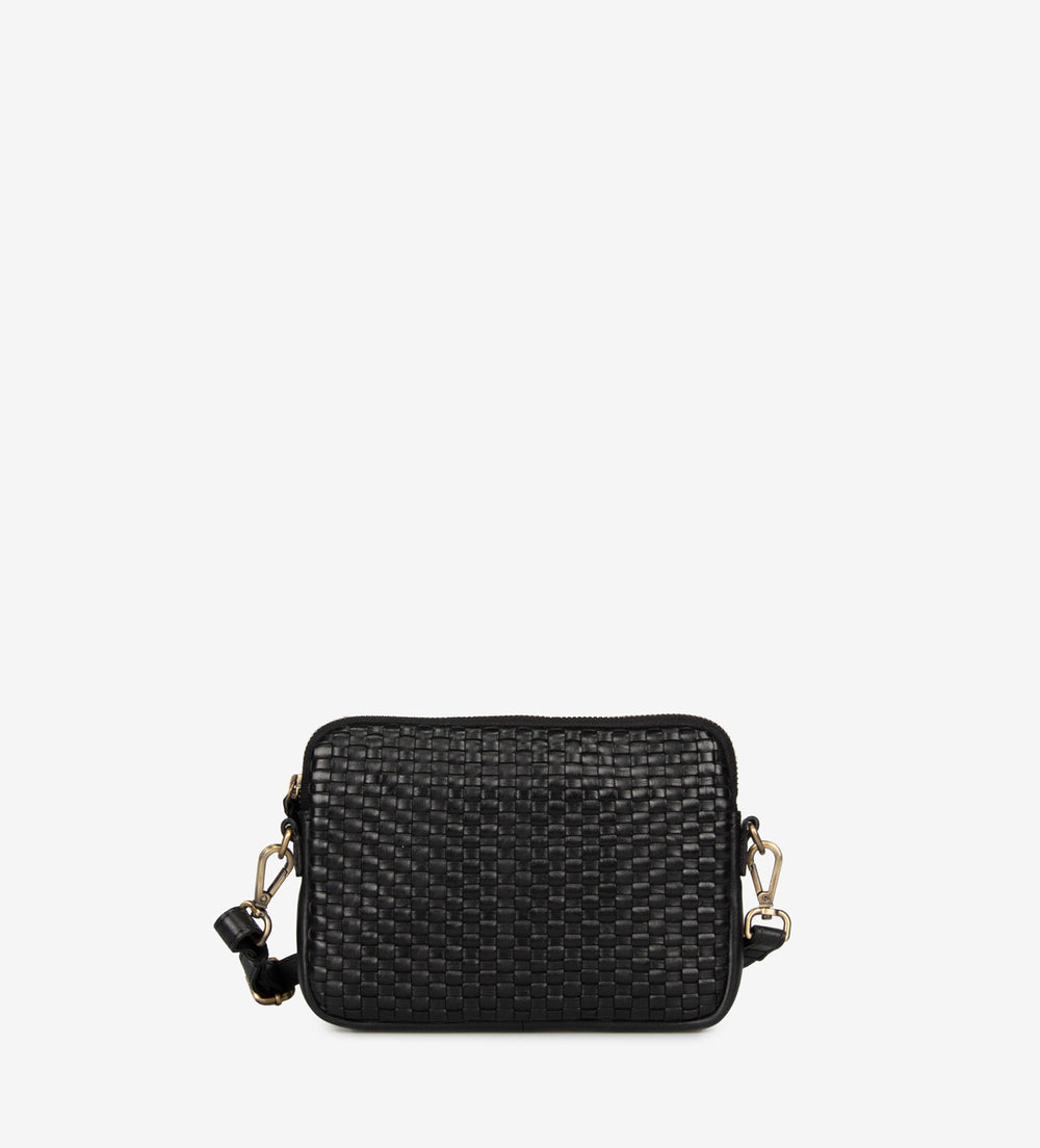 Montana nahast Small crossbody bag Lenno Lago Black