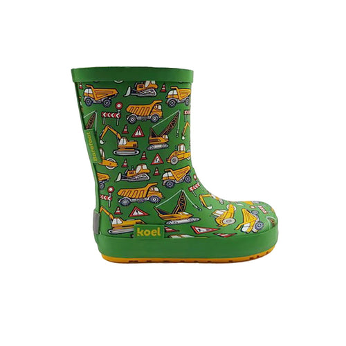 Koel4kids barefoot-kummikud, tractor green