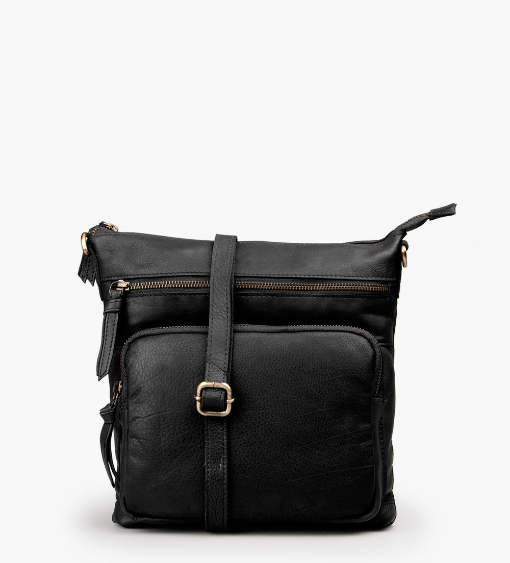 Treats nahast crossbody-kott Ellie Common, black