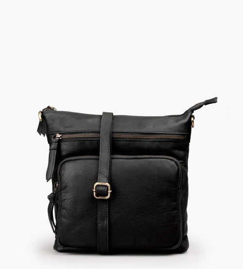 Treats nahast crossbody-kott Ellie Common, black