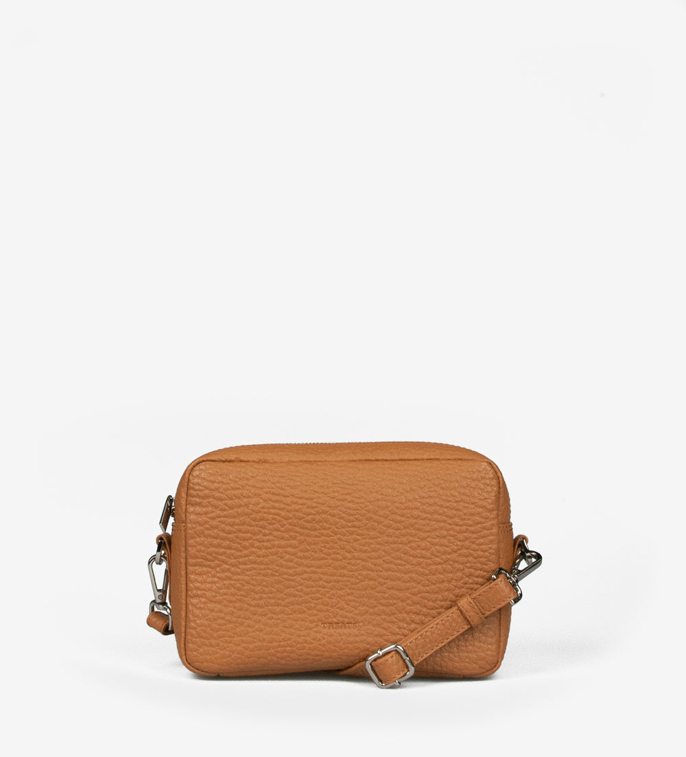 Treats nahast väike Crossbody Jasmin Bae, caramel