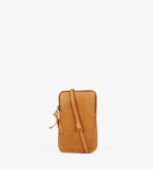 Treats nahast väike crossbody-mobiilikott Emma Common, cognac