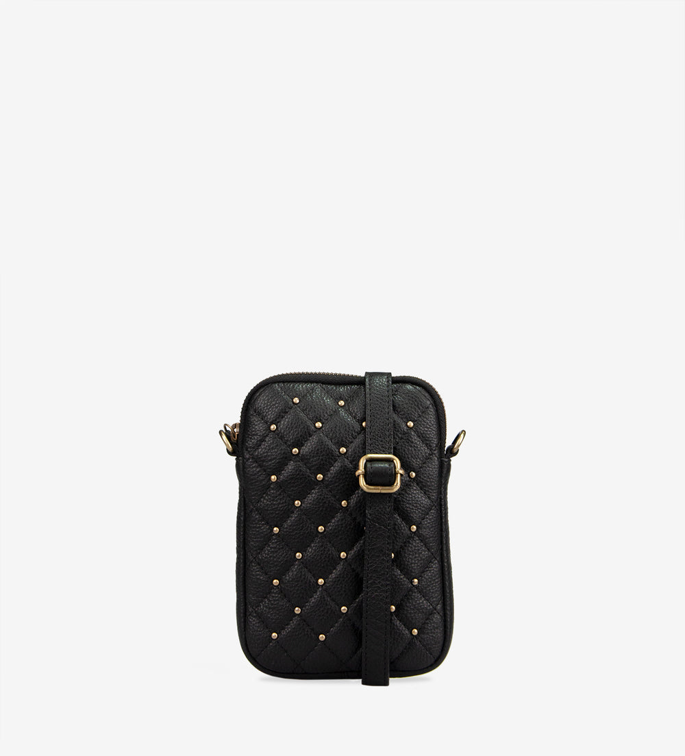 Treats nahast väike crossbody-mobiilikott Krystle Natty Black