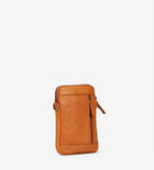 Treats nahast väike crossbody-mobiilikott Krystle Natty, cognac