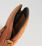 Treats nahast väike crossbody-mobiilikott Krystle Natty, cognac