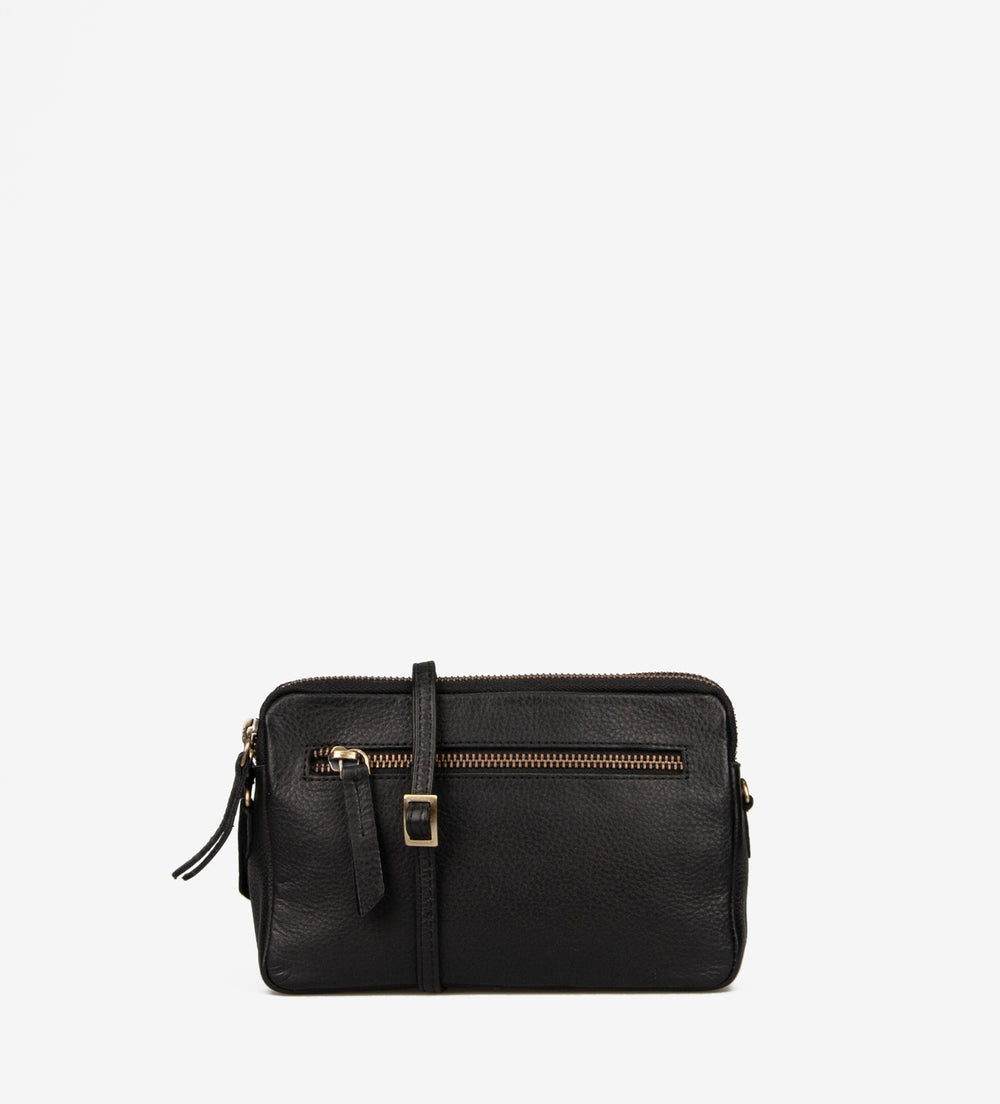 Treats nahast väike Crossbody Bea Common Black