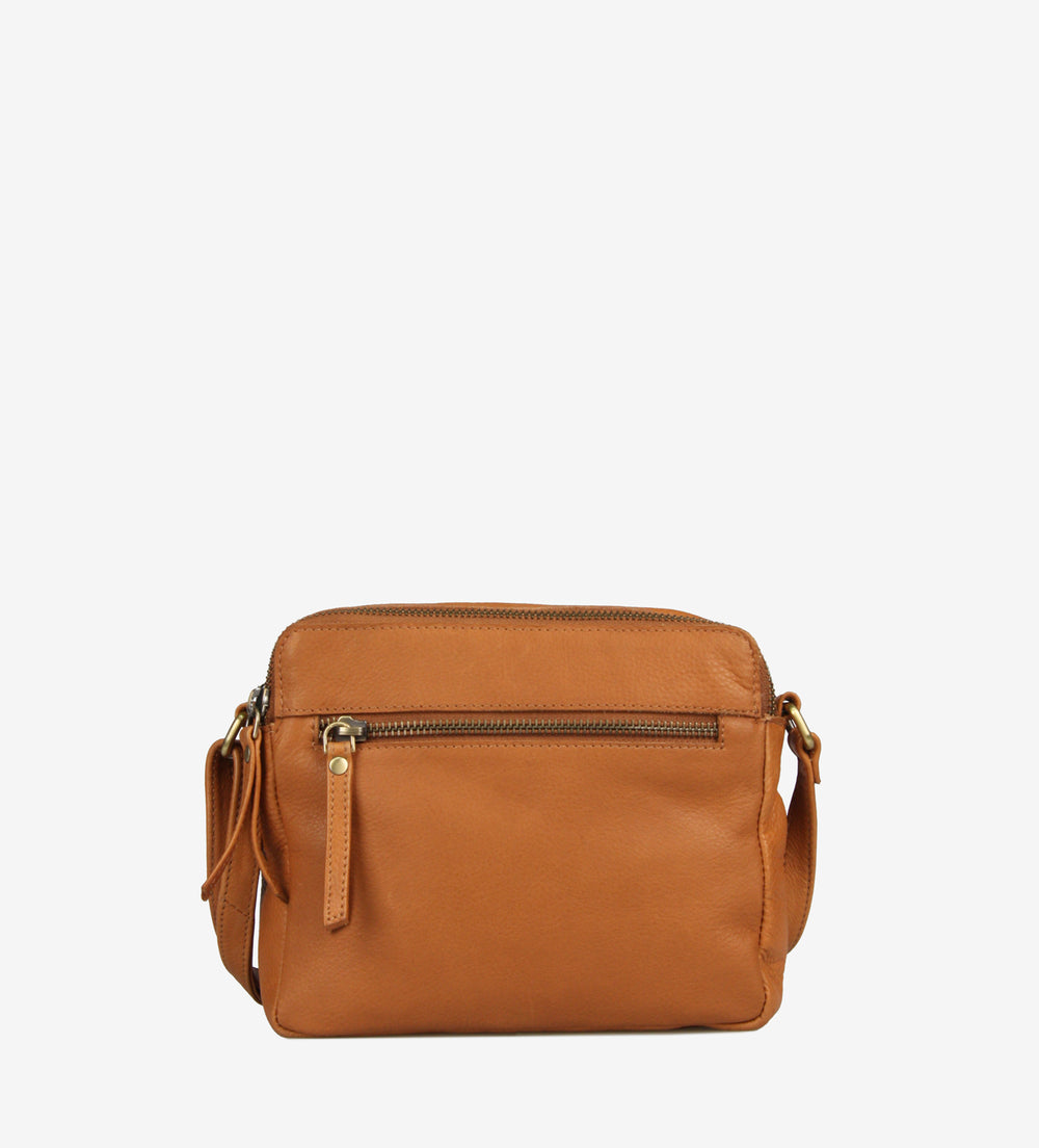 Treats nahast väike Crossbody Vilde Common Cognac