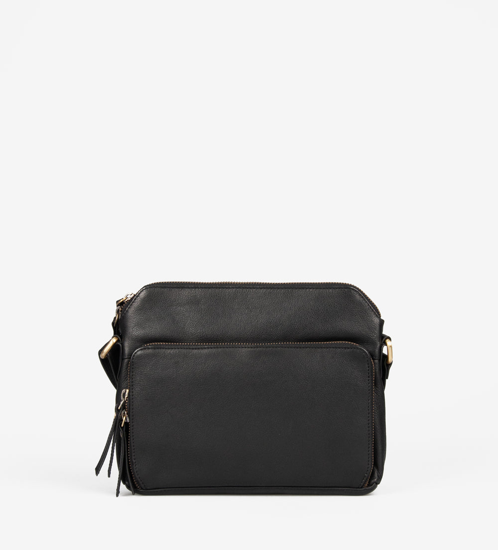 Treats nahast Crossbody Annie Common, black