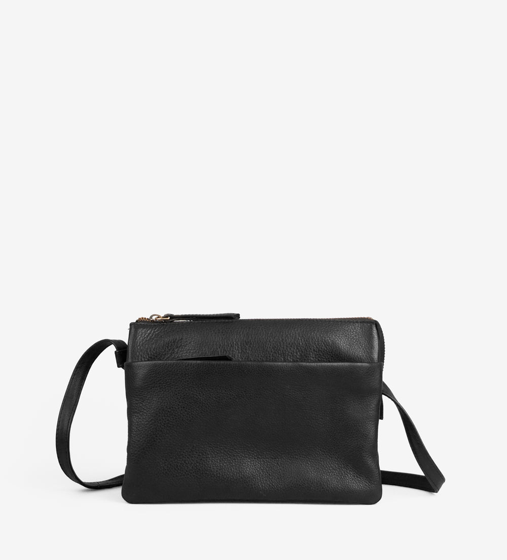 Treats nahast väike Crossbody Ulla Common Black