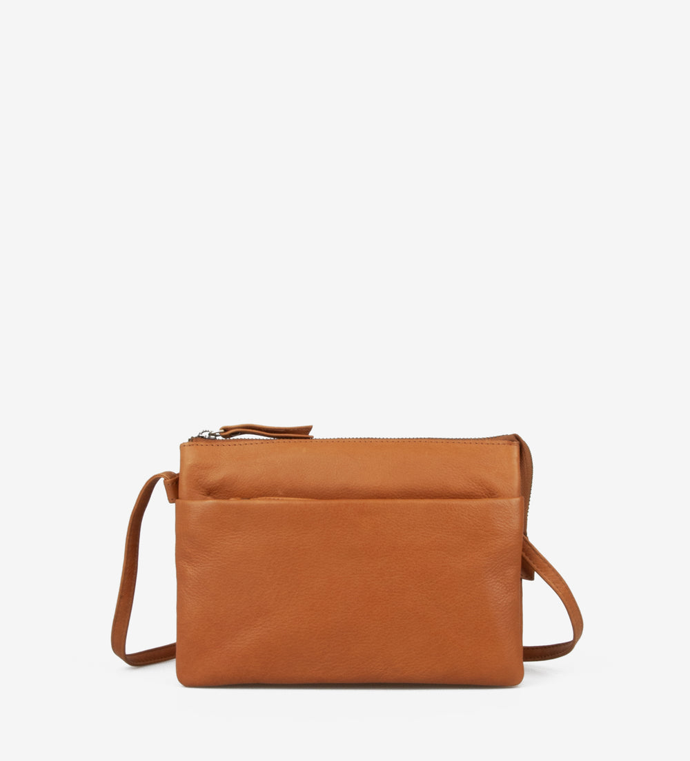 Treats nahast väike Crossbody Ulla Common Cognac
