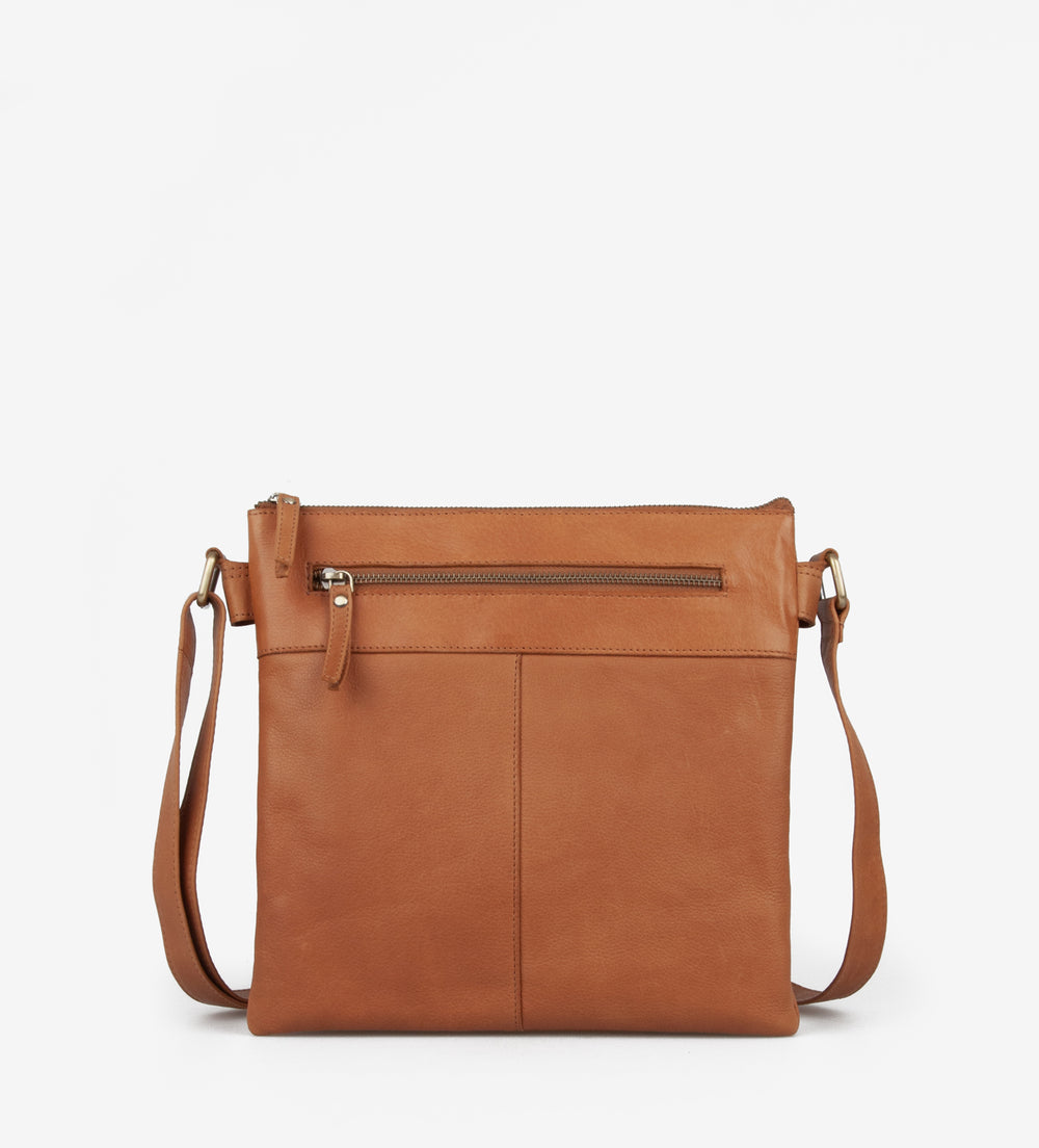 Treats nahast Crossbody Ansa Common, cognac