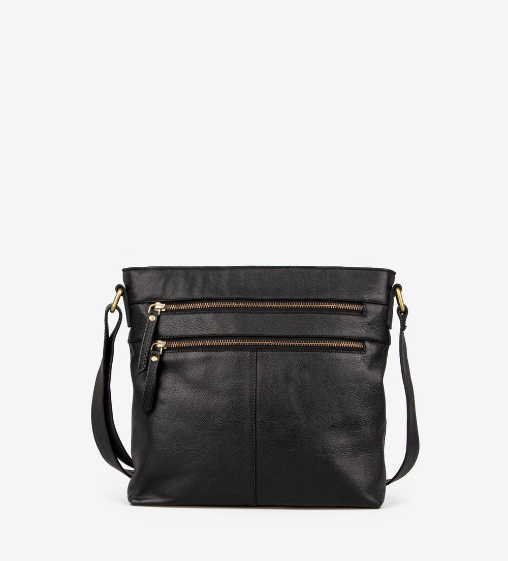 Treats nahast Crossbody Tess Common, black