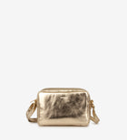 Treats nahast väike crossbody Alberte Ritzy, gold