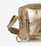 Treats nahast väike crossbody Alberte Ritzy, gold