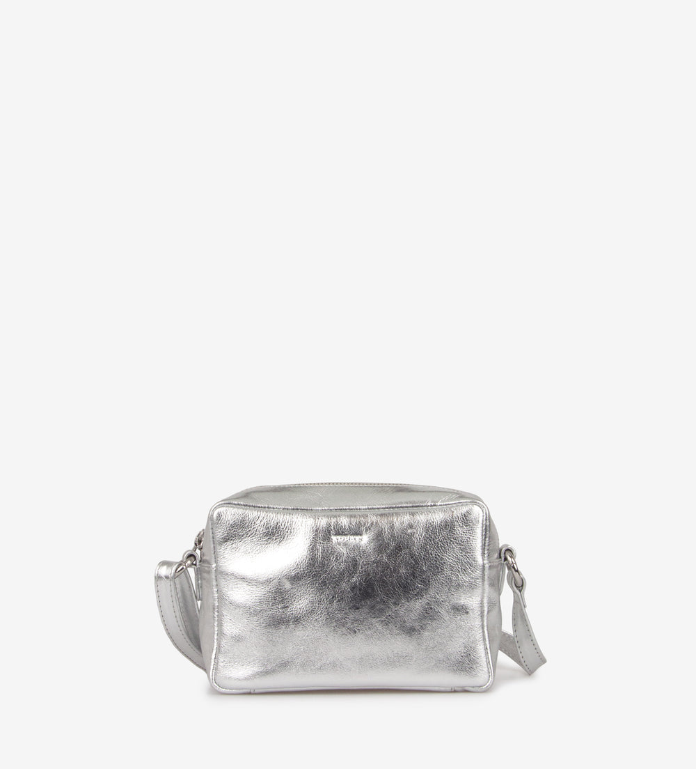 Treats nahast väike crossbody Alberte  Ritzy, silver