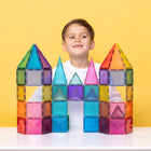 Connetix Glitter Castle Pack 48 pc, sädelevad magnetklotsid ✨