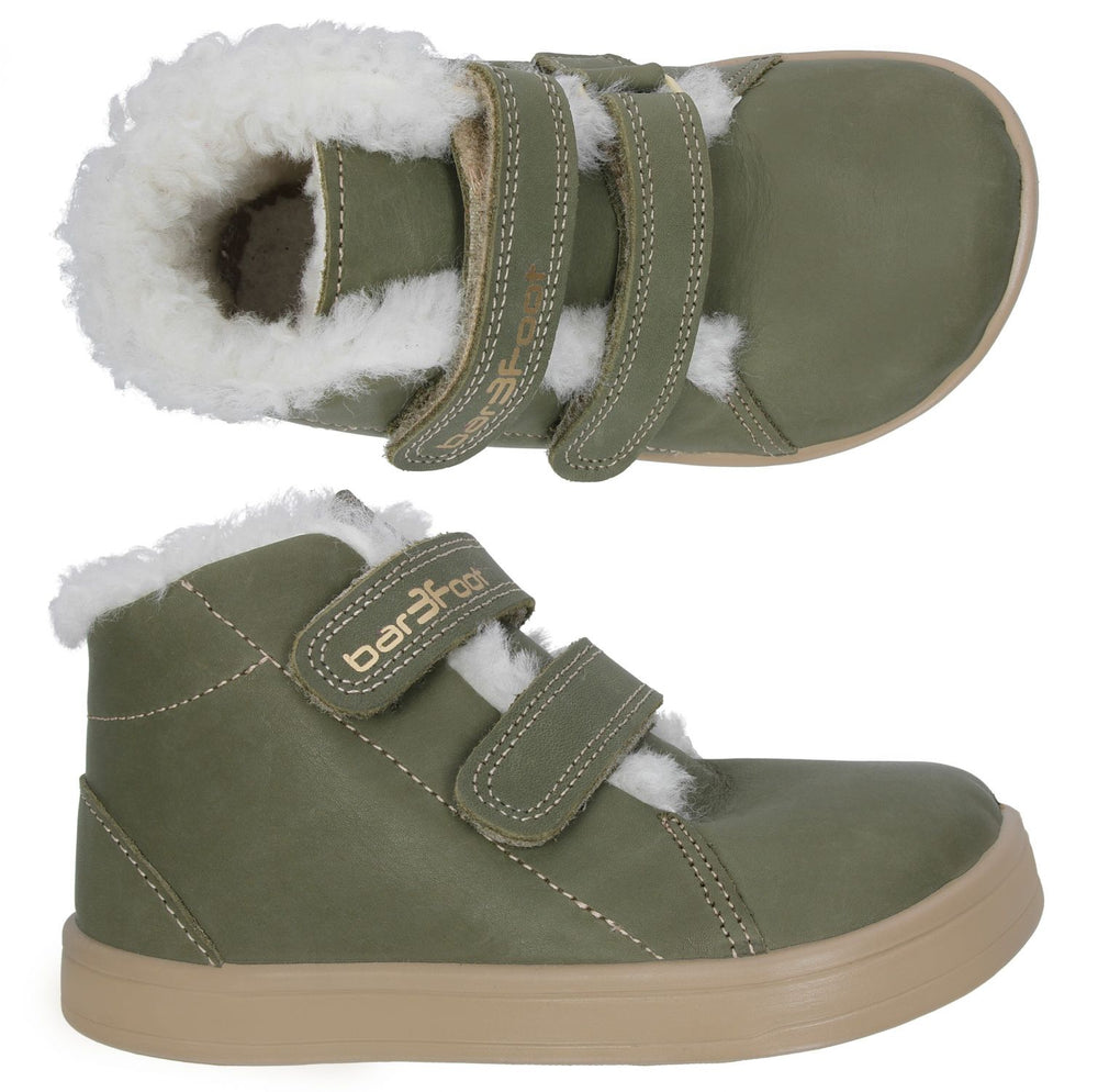 3F Bar3foot Cross Winter Wool Tex talvesaapad, olive
