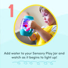 Glo Pals Sensory Jar, värviline valguspurk, grey
