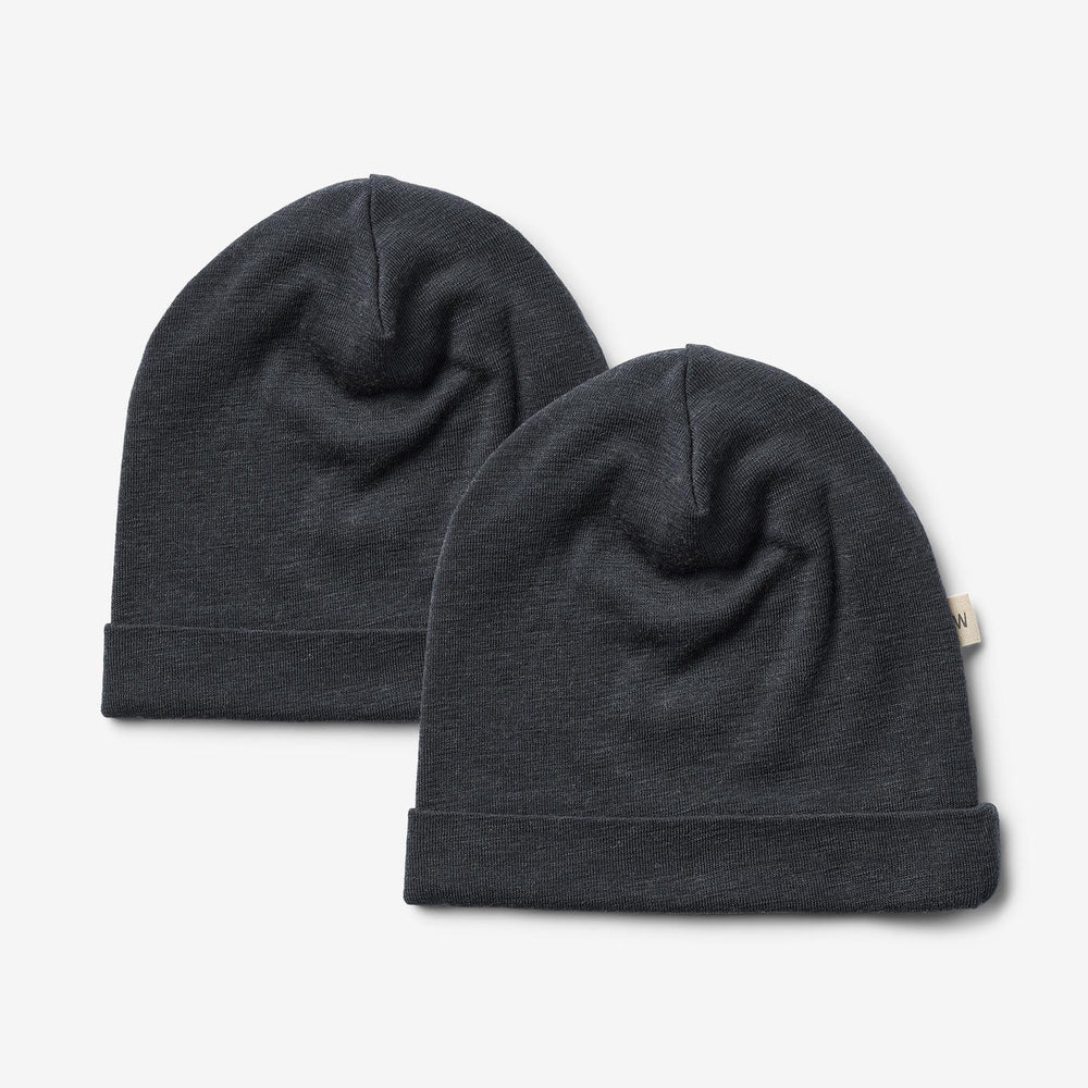 Wheat meriinovillane müts 2 pakk, navy