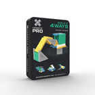 CONNETIX PRO Build It 4 Ways Vehicles Pack magnetklotsid, 30 osa