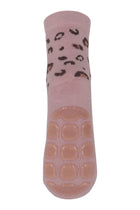 Melton froteesokid suurte stopperitega Leopard, alt rosa