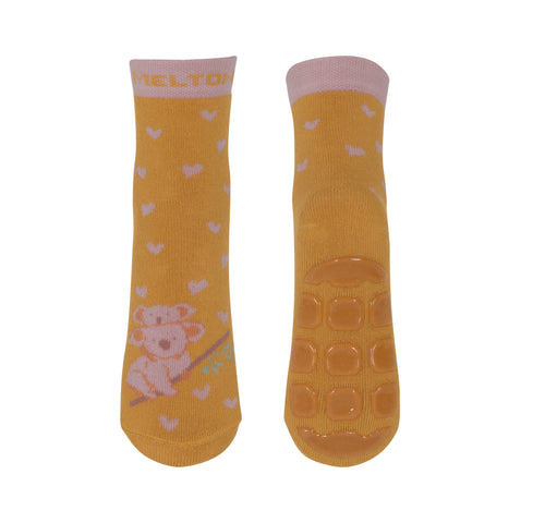 Melton froteesokid suurte stopperitega Koala Love Honey, mustard