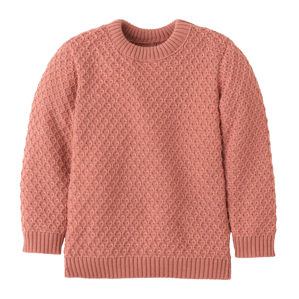 Disana Aran meriinovillane sviiter, soft pink