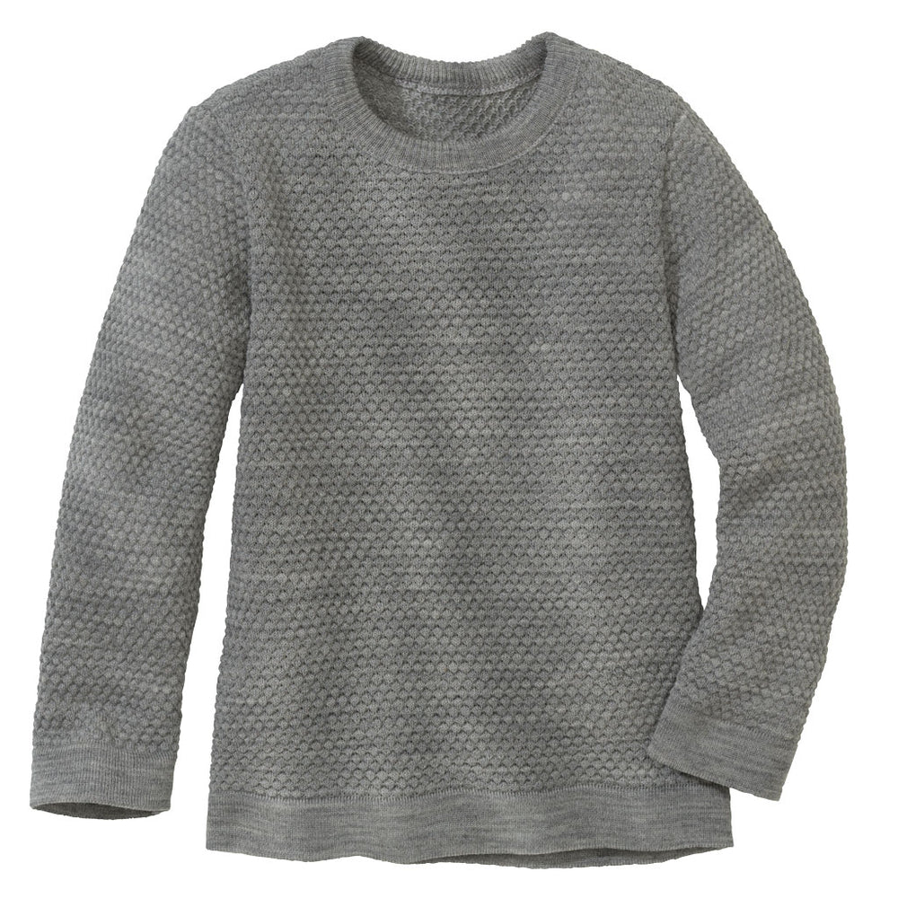 Disana meriinovillane kärjemustriga kampsun, grey