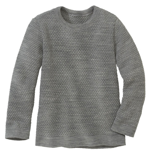 Disana meriinovillane kärjemustriga kampsun, grey